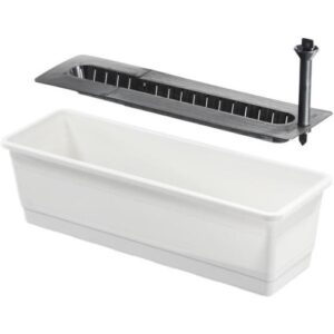 Lillekast isekastmissüsteemiga valge