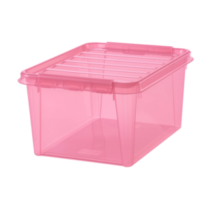 Hoiukast kaanega 31L roosa