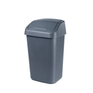 Plastist prügikast kiikkaanega 10L, hall