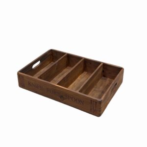 Puidust söögiriistade hoidja – kapi peale