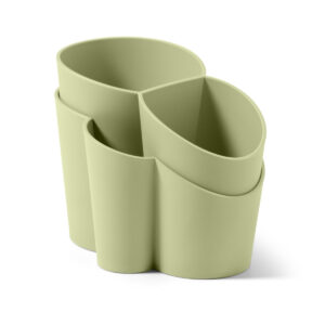 Söögiriistade hoidja – plastikust, heleroheline