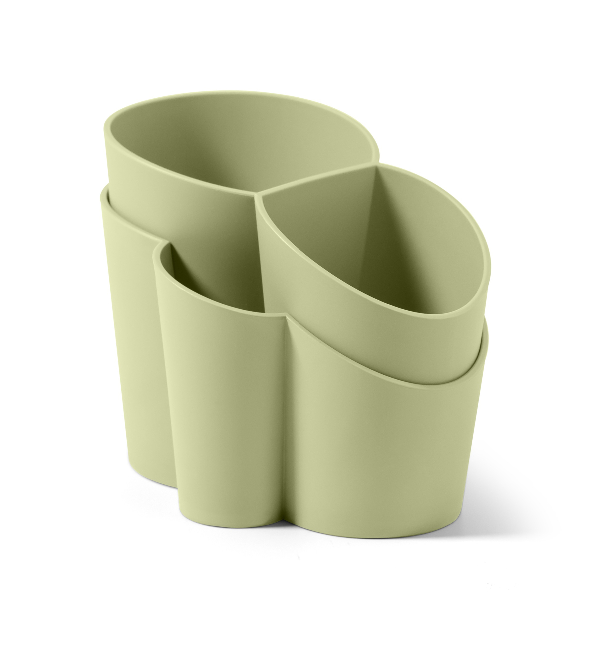 Söögiriistade hoidja – plastikust, heleroheline