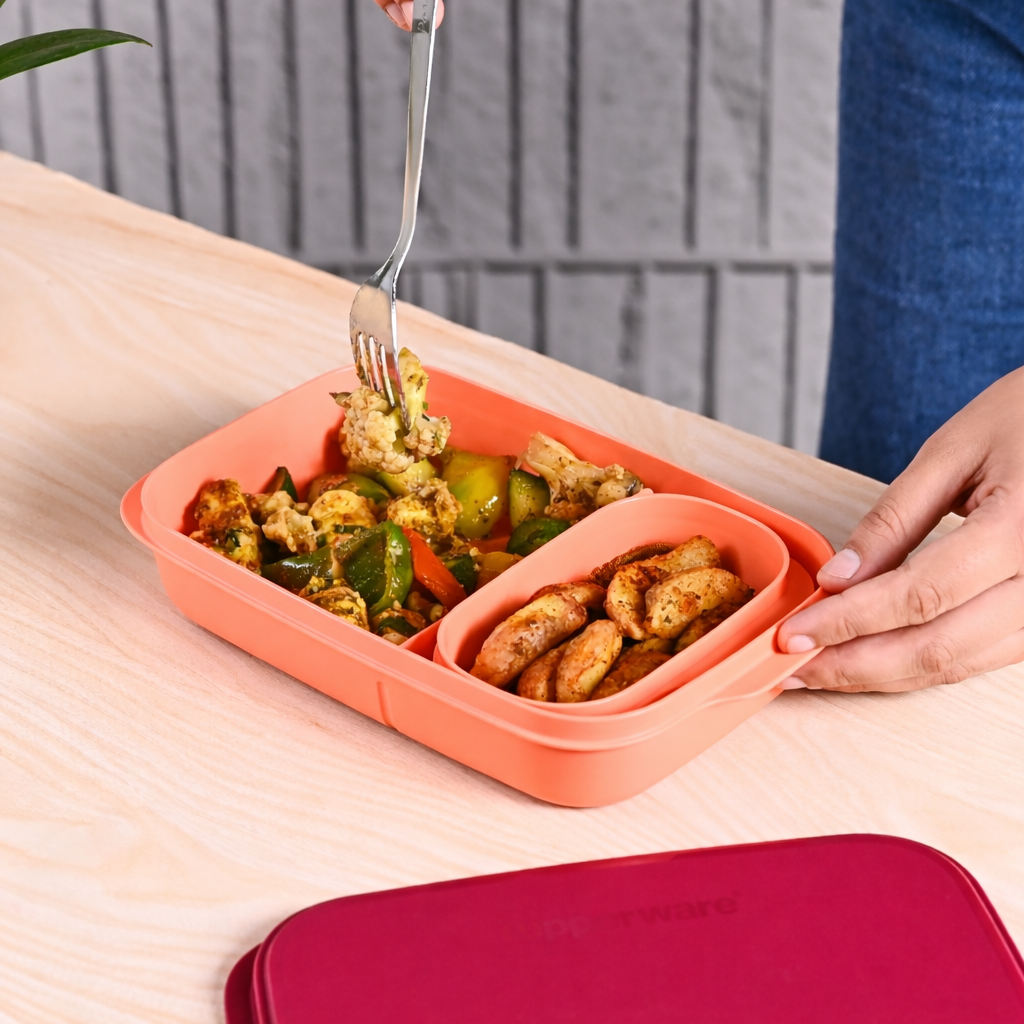 Õhuke lõunakarp koos lisakarbiga 590 ml+120 ml - Image 2