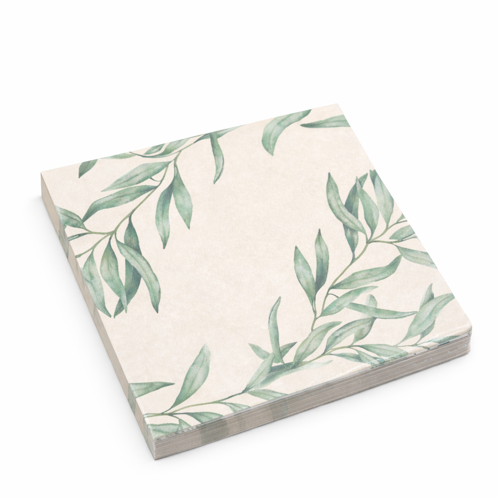 Pabersalvrätikud „Roheline vaikus“ 33 × 33 cm